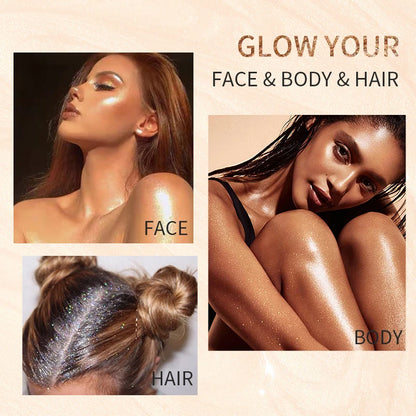 Body Liquid Highlighter Facial Contour Long Lasting Sequin Illuminating