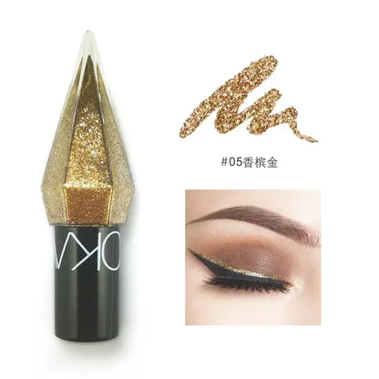 Diamond Shiny Eye Liners Eyeshadow Waterproof Glitter Eyeliner