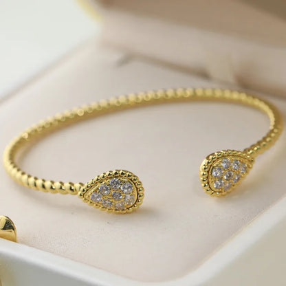 Zircon Water Drop Bracelet for Women&