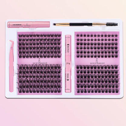Eyelashes Extensions Individual Lashes Cluster Natural Segmented