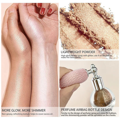 High Gloss Body Diamond Shimmering Spray Powder Highlight