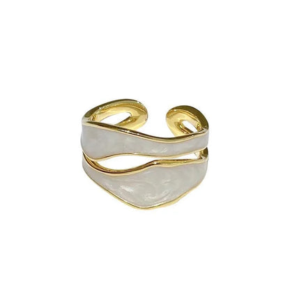 Irregular Shape Rings for Women Gold