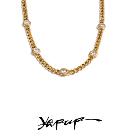 Chain Necklace for Women 316L Stainless Steel Fashion Jewelry