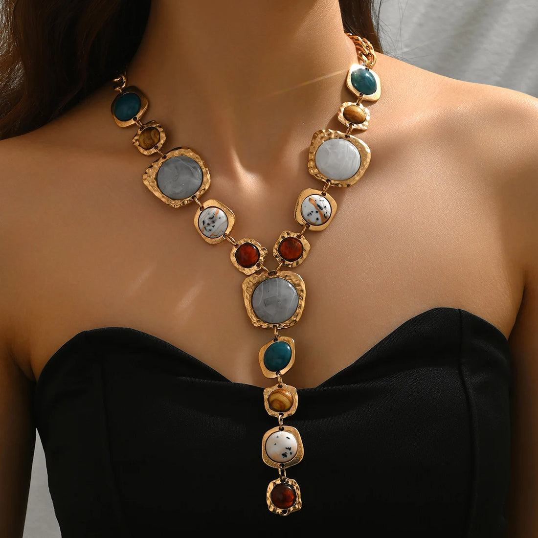 Vintage  Y-shaped Long Necklace for Women