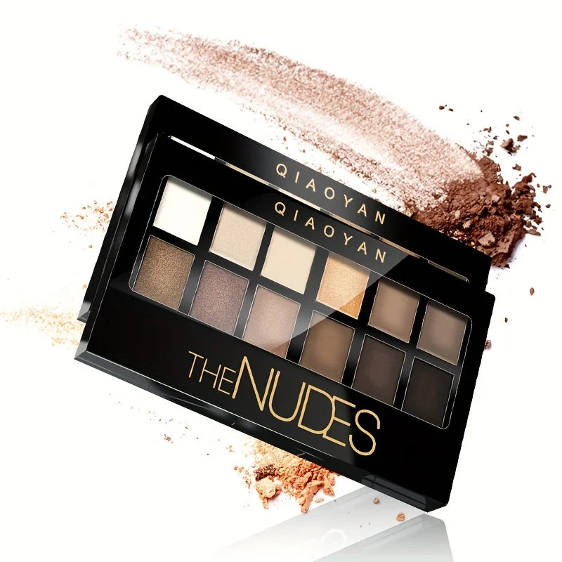 Smokey Eyeshadow Palette, Brown Black Dark Color Series