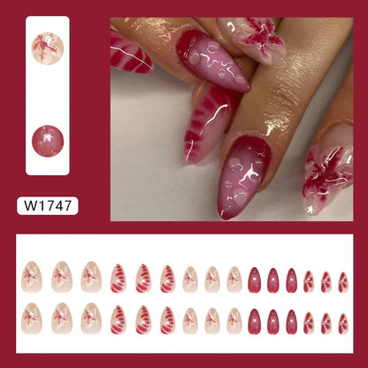 Nails Almond Shaped Press on Nails - 24pcs