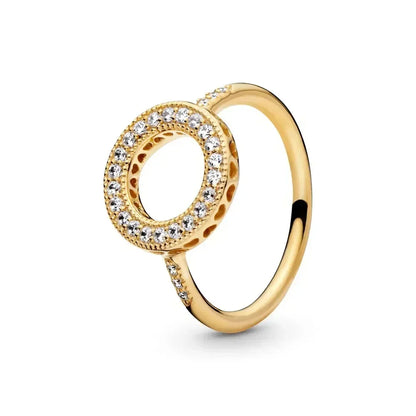 Exquisite Gold 925 Sterling Silver Ring Exquisite Charm