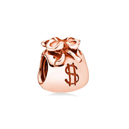 Hot Sale Rose Gold Charm Beads Fit Original 925 Silver Bracelet Women Jewelry