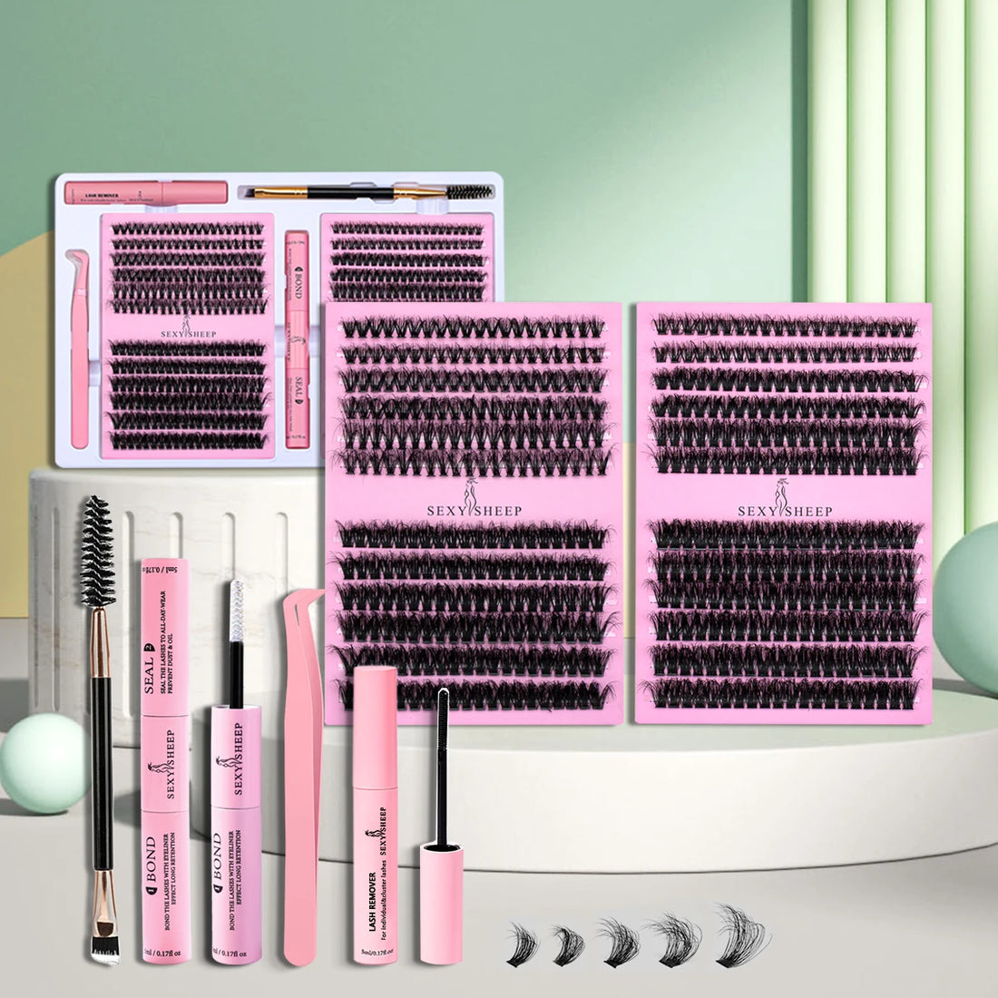 Eyelashes Extensions Individual Lashes Cluster Natural Segmented