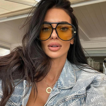 Luxury Women Sunglasses Vintage Oversized.