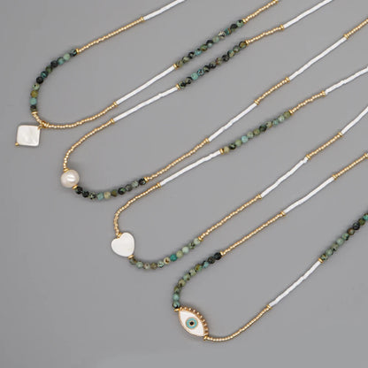 Evil Eye Boho Necklace for Women - Fashion Jewelry