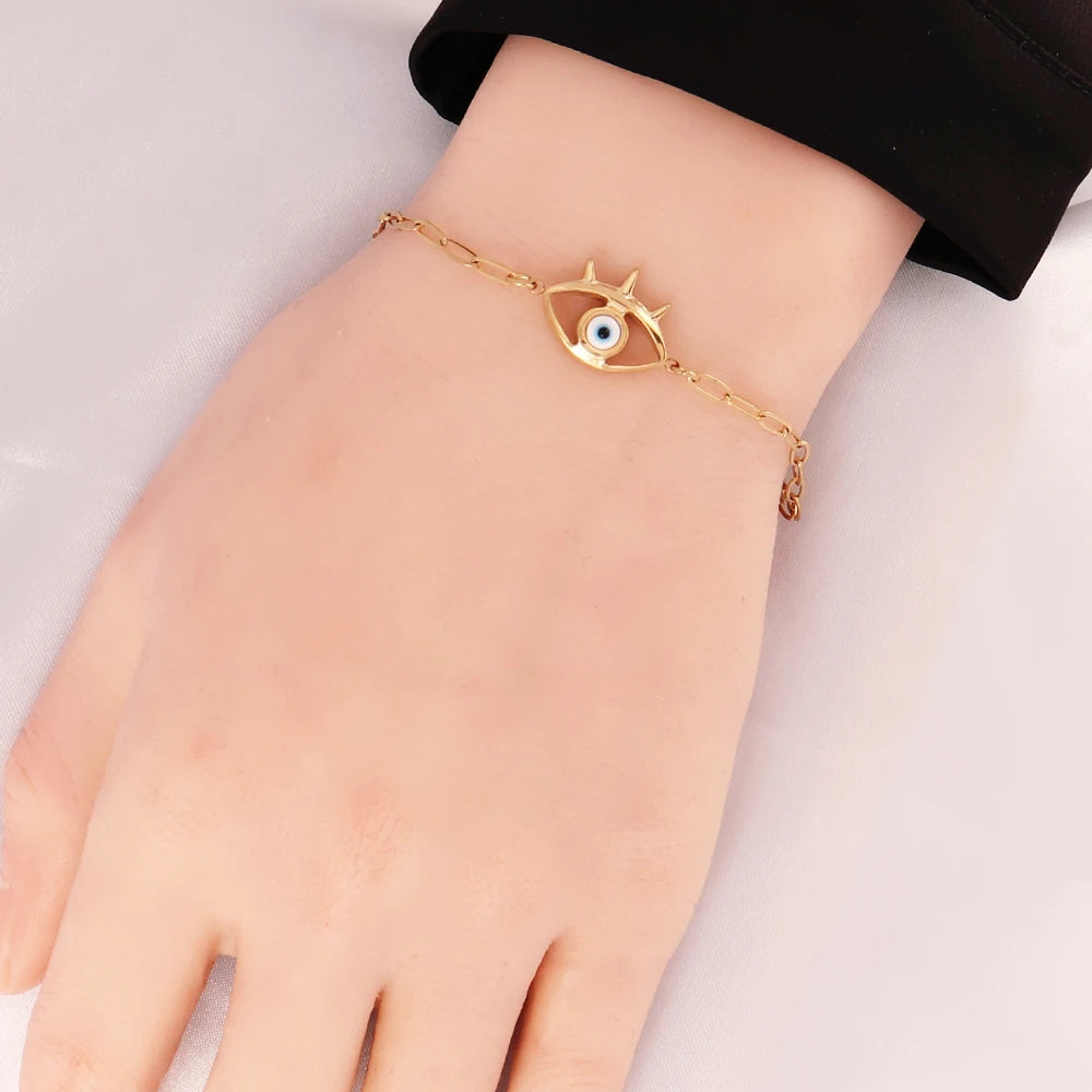 Evil Eyes Chain Bracelet For Women Fashion Jewelry