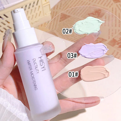 Silky and clear primer, natural cream to brighten and prevent makeup from coming off easily