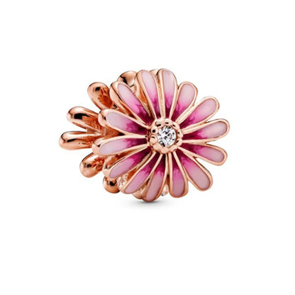 Hot Sale Rose Gold Charm Beads Fit Original 925 Silver Bracelet Women Jewelry