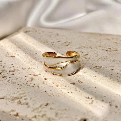 Irregular Shape Rings for Women Gold