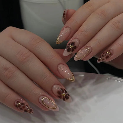 Nails Almond Shaped Press on Nails - 24pcs
