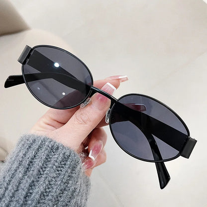 Fashion Oval Retro Sunglasses Women