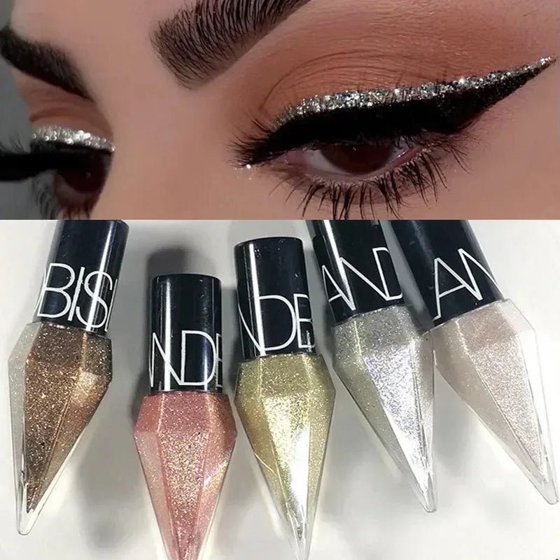 Diamond Shiny Eye Liners Eyeshadow Waterproof Glitter Eyeliner