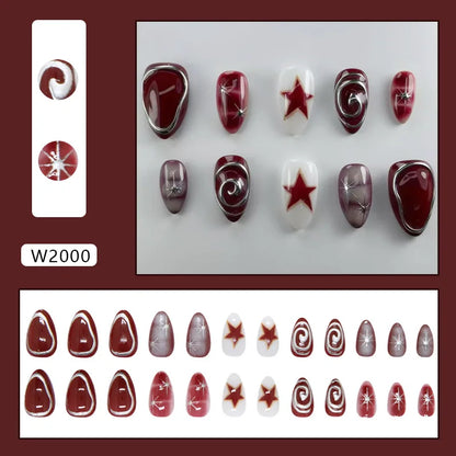 Nails Almond Shaped Press on Nails - 24pcs