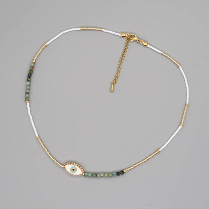 Evil Eye Boho Necklace for Women - Fashion Jewelry