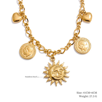 Ocean Charm Pendant Handmade Jewelry Golden Waterproof