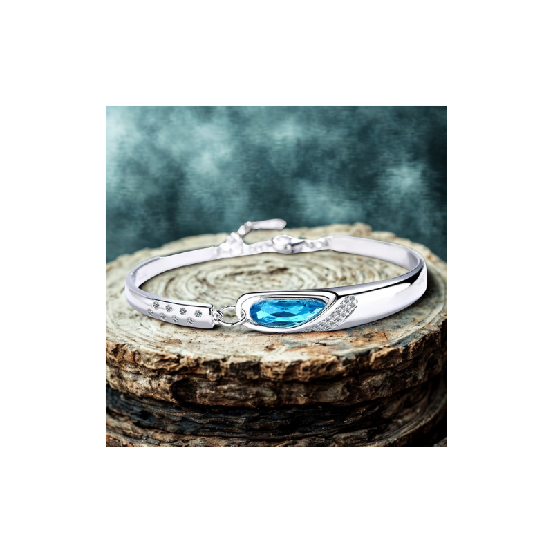 925 Sterling Silver Sapphire Bracelets for Women