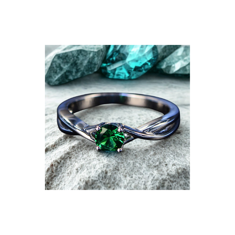 Gemstone Amethyst Sapphire Ring Silver 925 Jewelry For Women