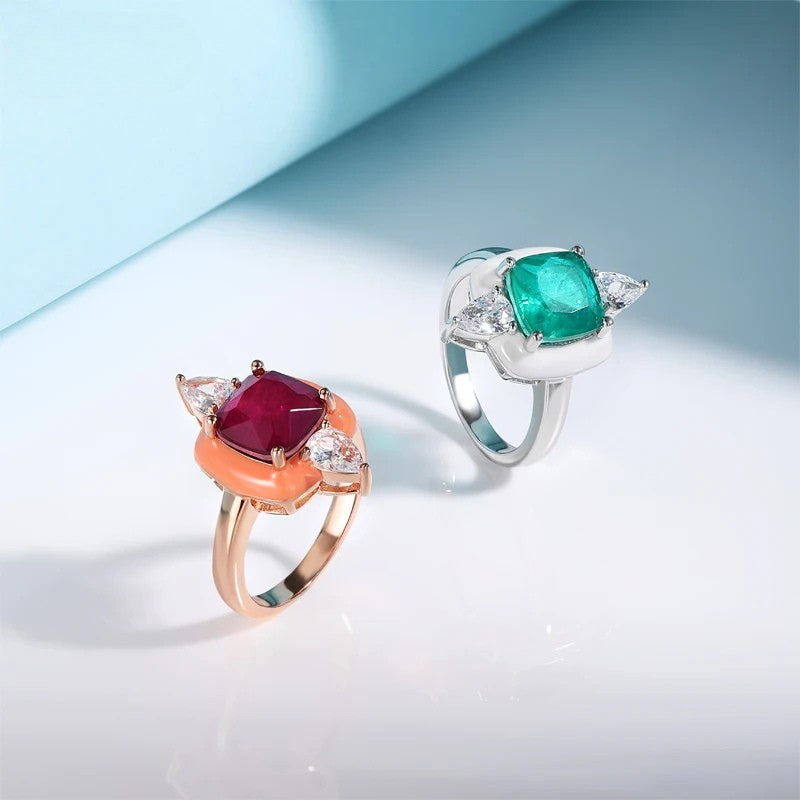 High Quality Zircon Natural  925 Sterling Fusion Stone