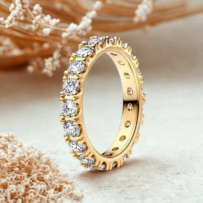 Exquisite Gold 925 Sterling Silver Ring Exquisite Charm
